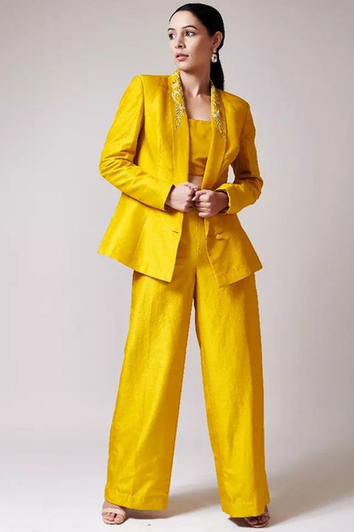 Yellow Office Woman 3 Piece Suit, Graduation Suit, Pants Suit, Strong Pants,burgundy  Women Blazer Suit,women Suit,wedding Suit - Etsy Denmark