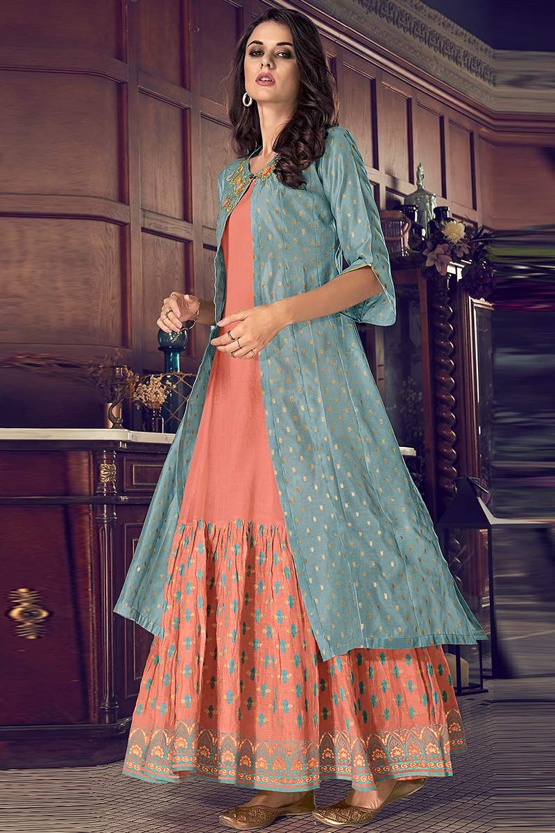 Turquoise Chanderi Bandhani Printed Sharara Set Design by Petticoat Lane at  Pernia's Pop Up Shop 2024